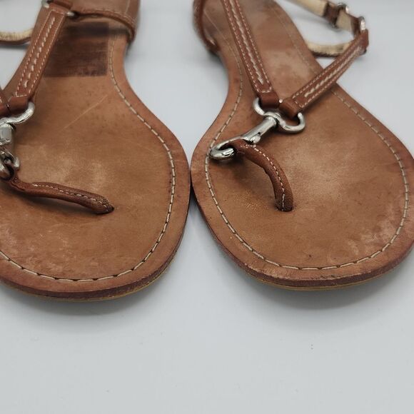 COACH Rue Dog Leash Flat Sandals - Picture 7 of 8